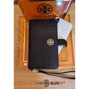 ♦️AUTHENTIC TORY BURCH BLACK ROBINSON WALLET/WRISTLET THAT HOLDS IPHONE